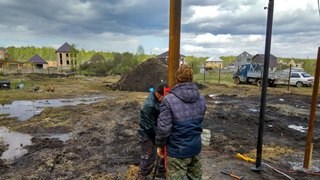 Заказать монтаж винтовых свай в Искитим - цена под ключ с доставкой от 1900 шт