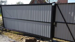 Купить сваи для ворот в Искитим. Заказать ворота на сваях под ключ от 22166 руб